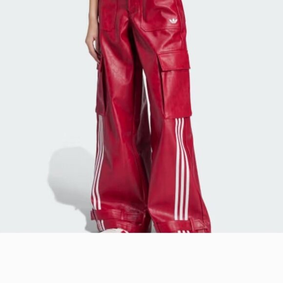 Adidas Adilenium season 3 Vintage Faux Leather pants - Picture 1 of 4
